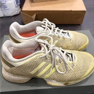 Adidas by Stella McCartney Light Yellow Mesh Tennis shoes